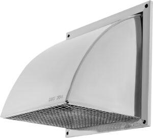 Hooded Covers with Dampers exterior dryer vent cover